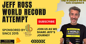 Jeff Ross World Record Attempt at the 6 World Marathon Majors
